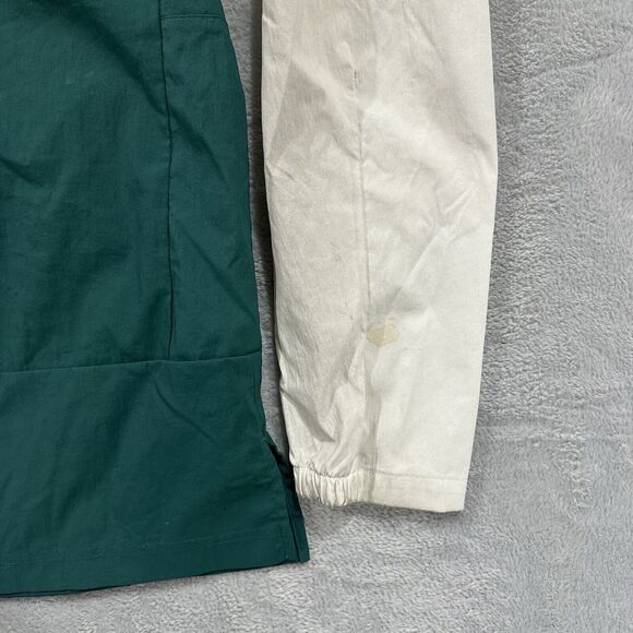 Adidas Full Zip‎ Windbreaker Hooded Jacket Men L Green Blue White Active - Picture 8 of 16